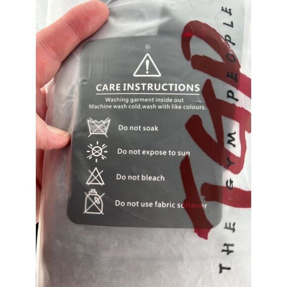 The Gym People Womens Black Leopard Print Leggings HIgh Waist Pockets Medium New - Picture 8 of 8